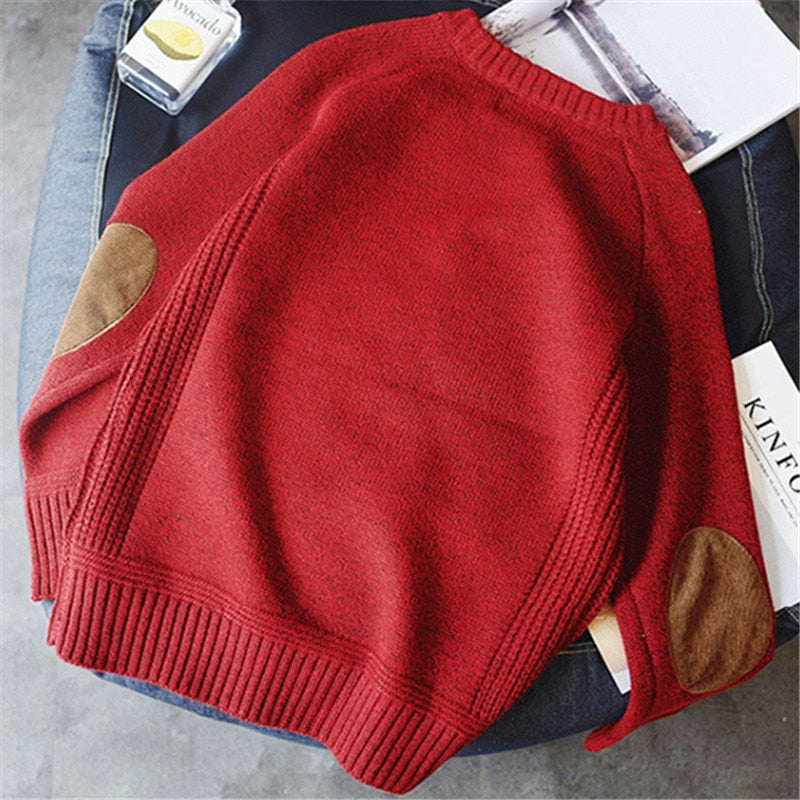 New Men Pullover Sweater Fashion Patch Designs Knitted Sweater Men Harajuku Streetwear O Neck Causal Pullovers Mens Plus Size