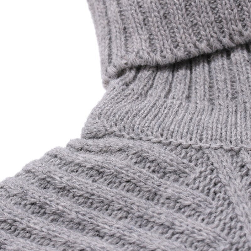 New Autumn Winter Fashion Brand Clothing Men's Sweaters Warm Slim Fit Turtleneck Men Pullover Knitted Sweater Men