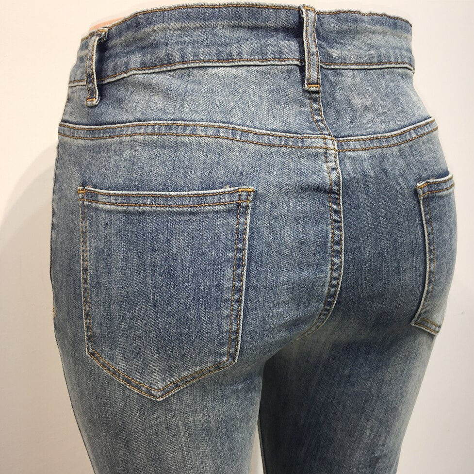 Melody Spray On Jeans 3 Colors Skinny Stretch Jeans For Men Denim Wash Broken Ripped Jeans Fashion Brand Biker Jeans Men Clothes
