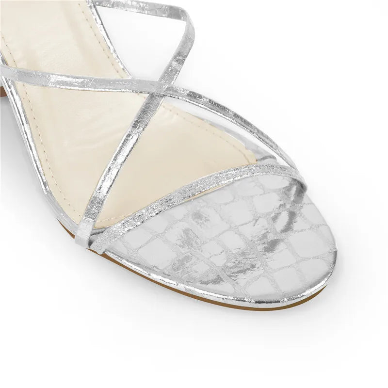 Hoch Ferse Offene spitze Sandalen