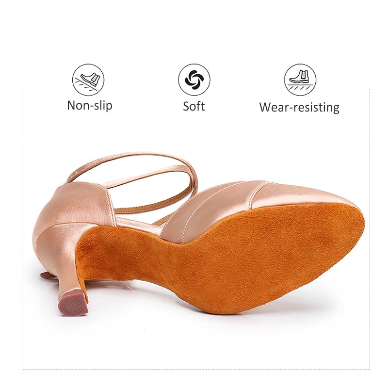 Woman Dance Shoes Modern Latin Dance Shoes Samba Indoor Soft Suede Dancing Shoes for Girls Tango Salsa Sandals New Arrivals
