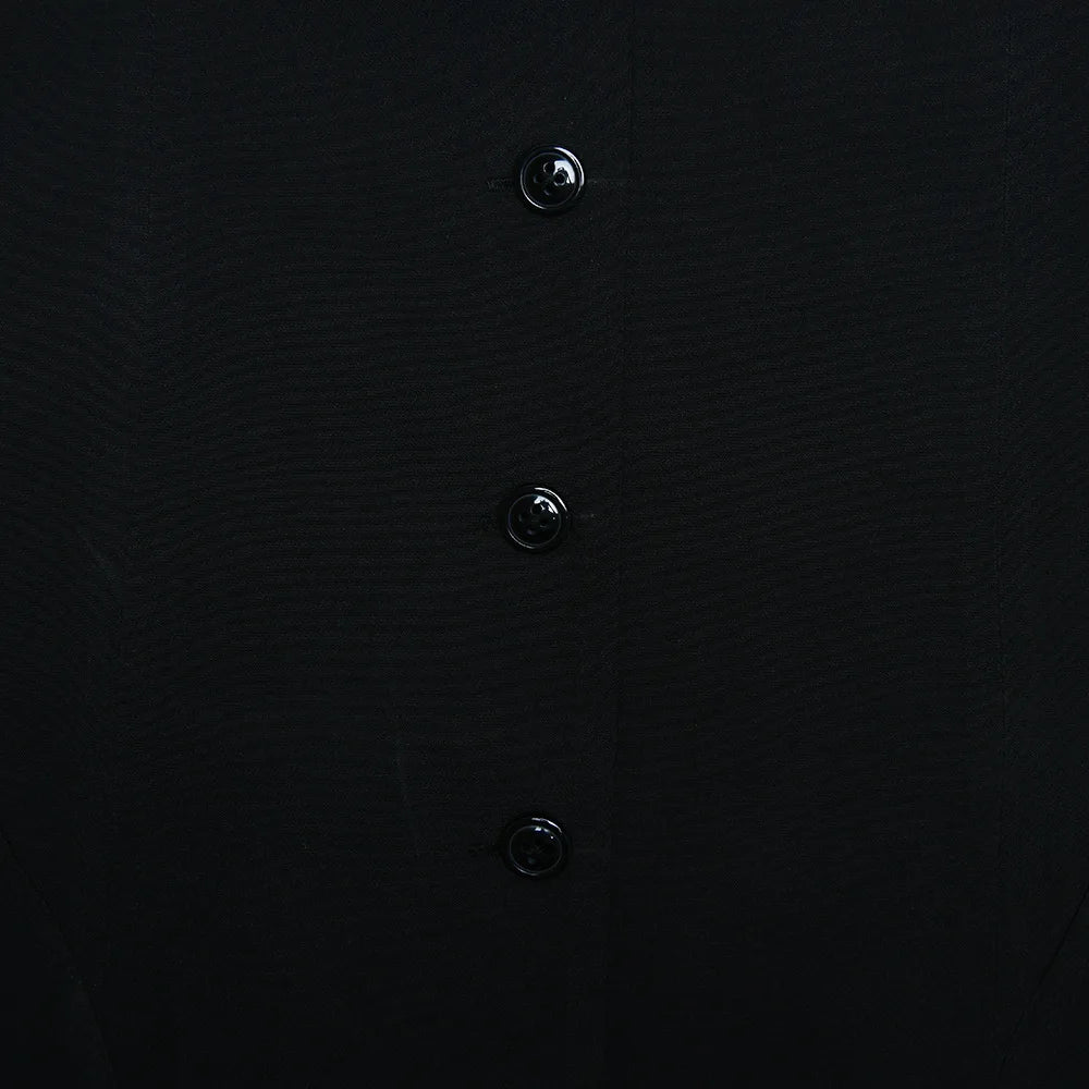 FairyShely Sexy Reversiertes Blazer-Minikleid für Damen, 2022, V-Ausschnitt, ärmelloses Plissee-Kleid, Damenmode, Neckholder, rückenfrei, kurzes Kleid