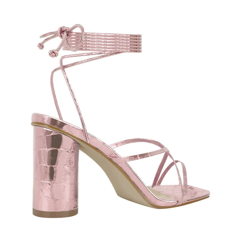 Hoch Ferse Offene spitze Sandalen
