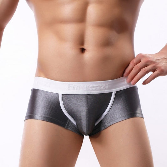 underwear men sexy new Man Silk bright shine Mini Boxers