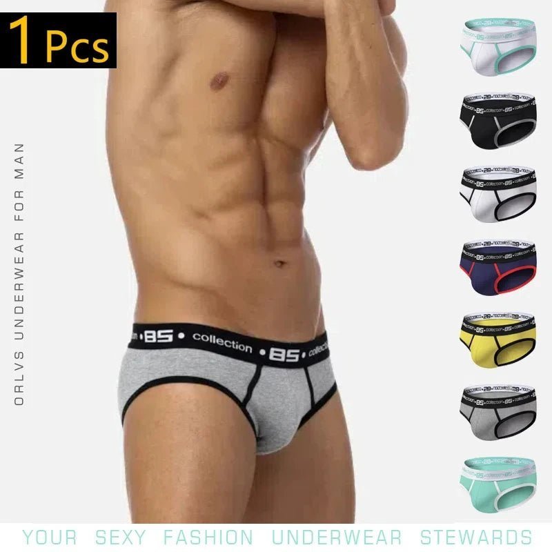 0850 Herren sexy Unterwäsche Slips Männer Baumwolle bequeme atmungsaktive Höschen Großhandel männliche Unterhosen Cueca Männer Slips - Blockshop.store