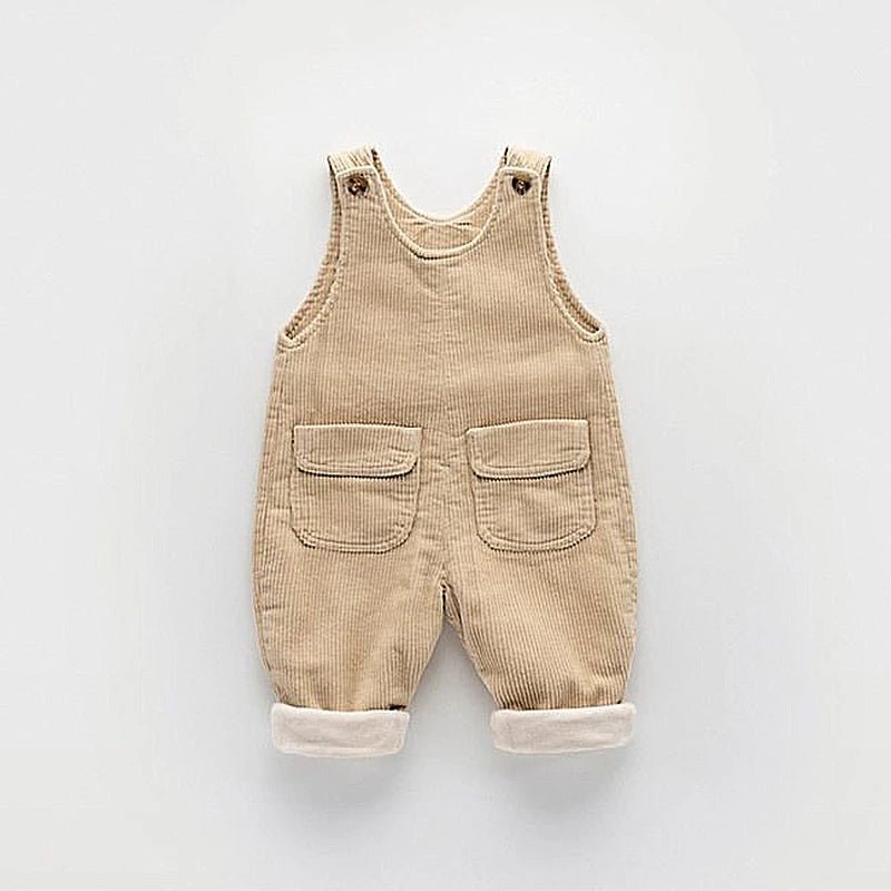 1 2 3 4 jahre Kleinkind Mädchen Jungen Overalls Herbst Winter Verdicken Warme Cord Overall Baby Strampler Kinder Hosen Geburtstag präsentieren - Blockshop.store