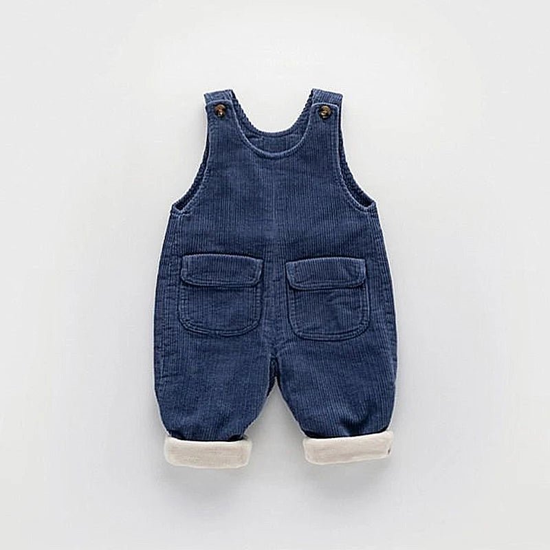 1 2 3 4 jahre Kleinkind Mädchen Jungen Overalls Herbst Winter Verdicken Warme Cord Overall Baby Strampler Kinder Hosen Geburtstag präsentieren - Blockshop.store