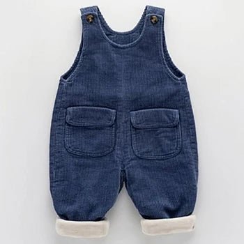 1 2 3 4 jahre Kleinkind Mädchen Jungen Overalls Herbst Winter Verdicken Warme Cord Overall Baby Strampler Kinder Hosen Geburtstag präsentieren - Blockshop.store