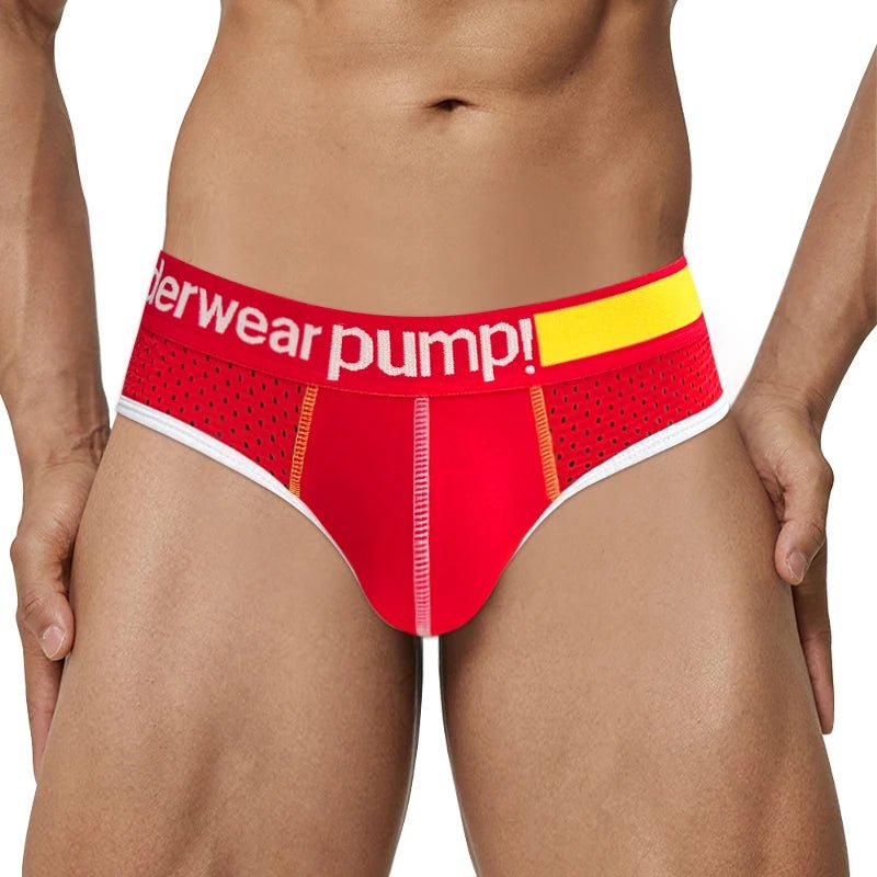 1/2/3PCS Sexy Männer Unterwäsche Slips Mesh Atmungsaktive Dessous Mann Unterhose Bikini Kurze Suspensorium Baumwolle beutel Höschen Homosexuell Kurze - Blockshop.store