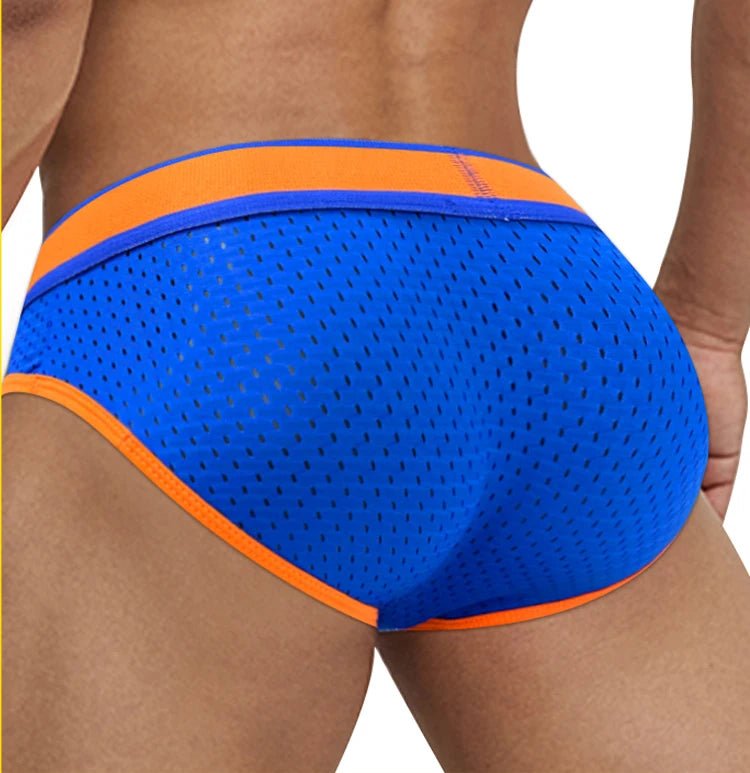 1/2/3PCS Sexy Männer Unterwäsche Slips Mesh Atmungsaktive Dessous Mann Unterhose Bikini Kurze Suspensorium Baumwolle beutel Höschen Homosexuell Kurze - Blockshop.store