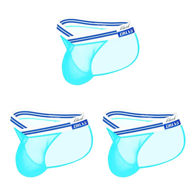 1/2/3PCS Transparent Mesh männer High - cut Briefs Ultra - dünne Sexy Männer Höschen Atmungsaktive herren Bikini Unterhose Homosexuell Mann Unterwäsche - Blockshop.store