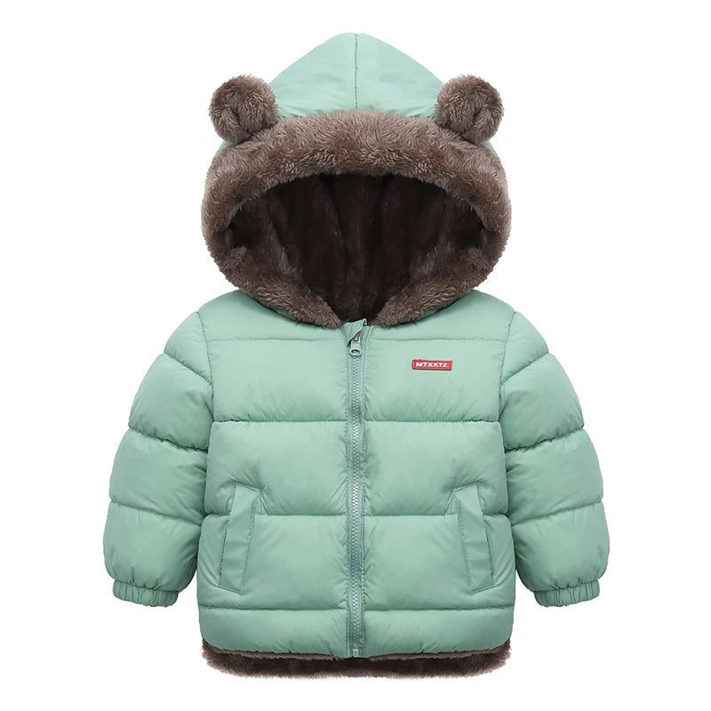 2 3 4 5 6 jahre Nette Ohren Winter Mädchen Jacke Herbst Halten Warme Jungen Oberbekleidung Mit Kapuze Zipper Weihnachten Geburtstag geschenk Kinder Kleidung - Blockshop.store