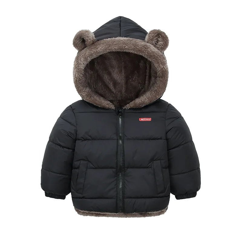 2 3 4 5 6 jahre Nette Ohren Winter Mädchen Jacke Herbst Halten Warme Jungen Oberbekleidung Mit Kapuze Zipper Weihnachten Geburtstag geschenk Kinder Kleidung - Blockshop.store