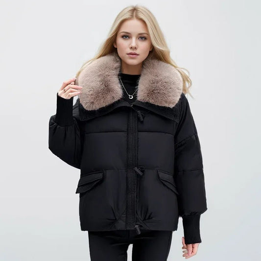 2024 neue lose Damen kurze Jacke Winter Frau Parka Taschen Mantel koreanische Mode weibliche ultraleichte dicke warme Mantel - Blockshop.store