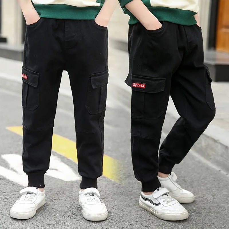 2024 neue Mode Teen Jungen Cargo hose Herbst Winter verdicken Jungen Hose lässig Kinder Sport hose 4 - 13 Jahre Kinder kleidung - Blockshop.store