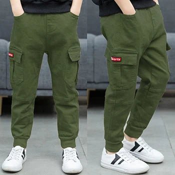 2024 neue Mode Teen Jungen Cargo hose Herbst Winter verdicken Jungen Hose lässig Kinder Sport hose 4 - 13 Jahre Kinder kleidung - Blockshop.store