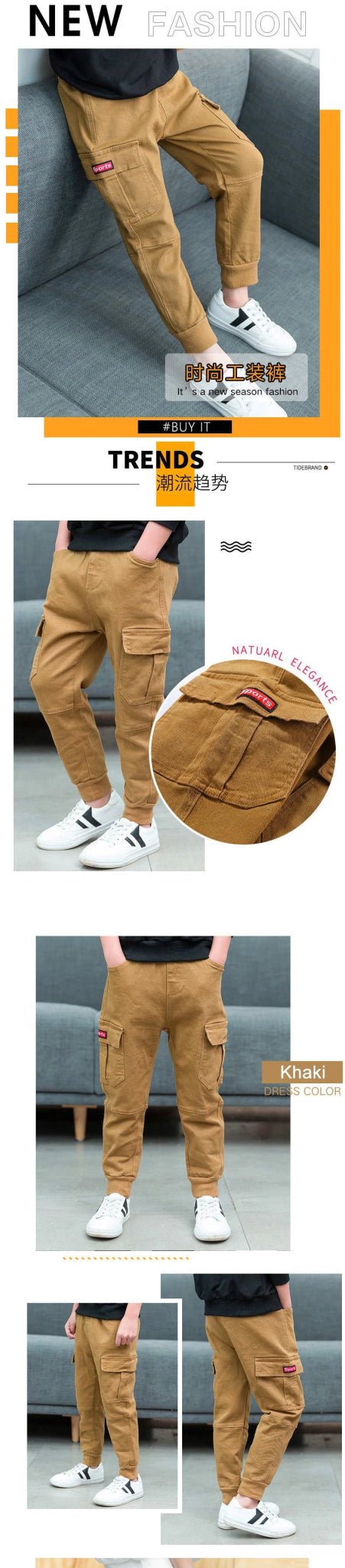 2024 neue Mode Teen Jungen Cargo hose Herbst Winter verdicken Jungen Hose lässig Kinder Sport hose 4 - 13 Jahre Kinder kleidung - Blockshop.store