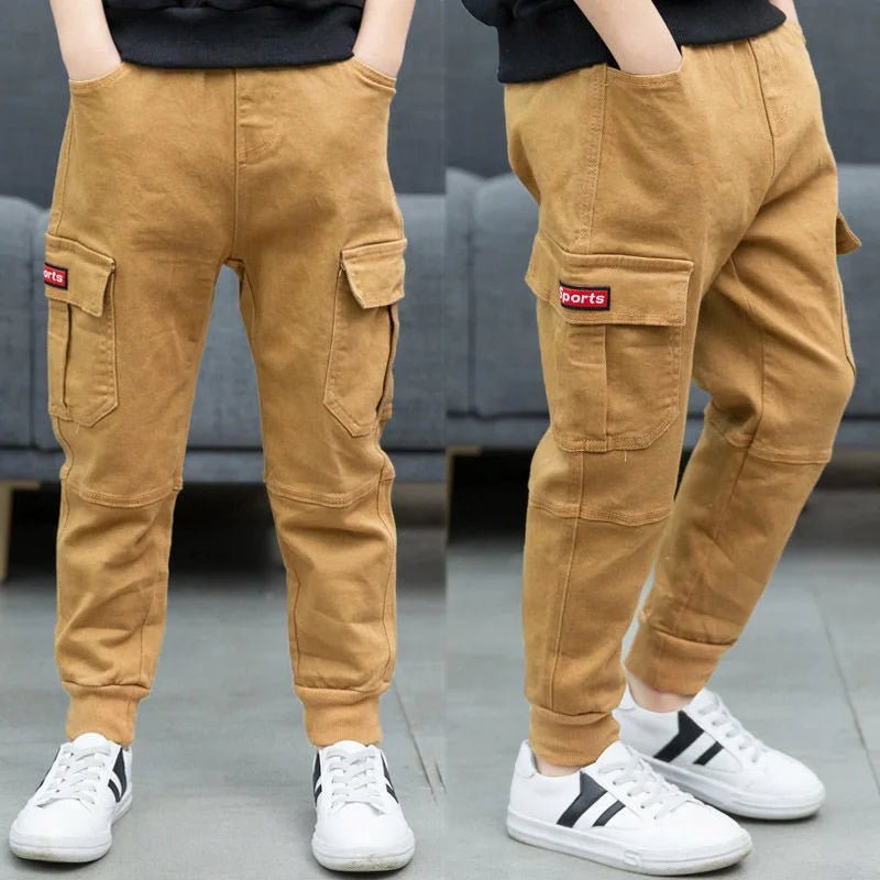 2024 neue Mode Teen Jungen Cargo hose Herbst Winter verdicken Jungen Hose lässig Kinder Sport hose 4 - 13 Jahre Kinder kleidung - Blockshop.store
