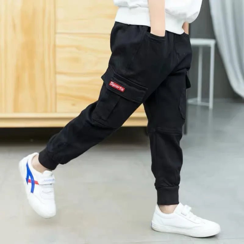 2024 neue Mode Teen Jungen Cargo hose Herbst Winter verdicken Jungen Hose lässig Kinder Sport hose 4 - 13 Jahre Kinder kleidung - Blockshop.store
