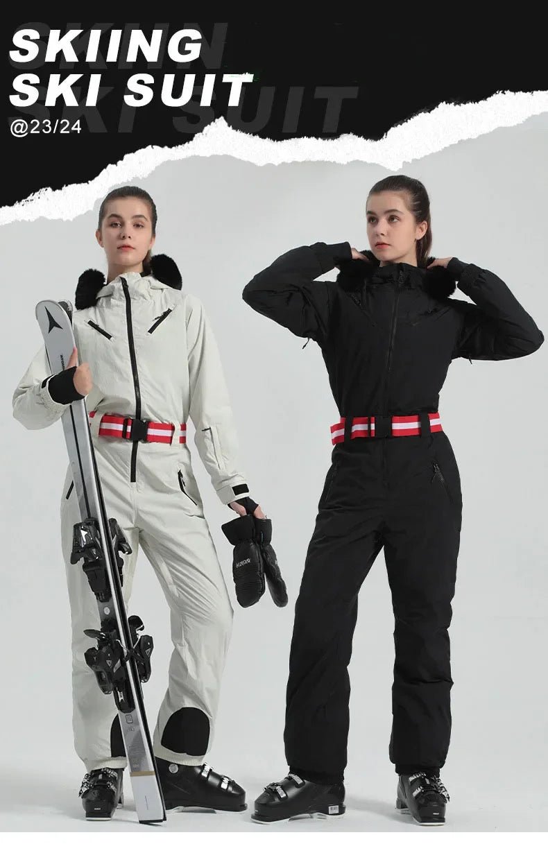 2025 neue einteilige Ski anzug Outdoor Winter wasserdicht wind dicht Ski Schnee setzt solide thermische Snowboard Overalls Frauen Männer - Blockshop.store