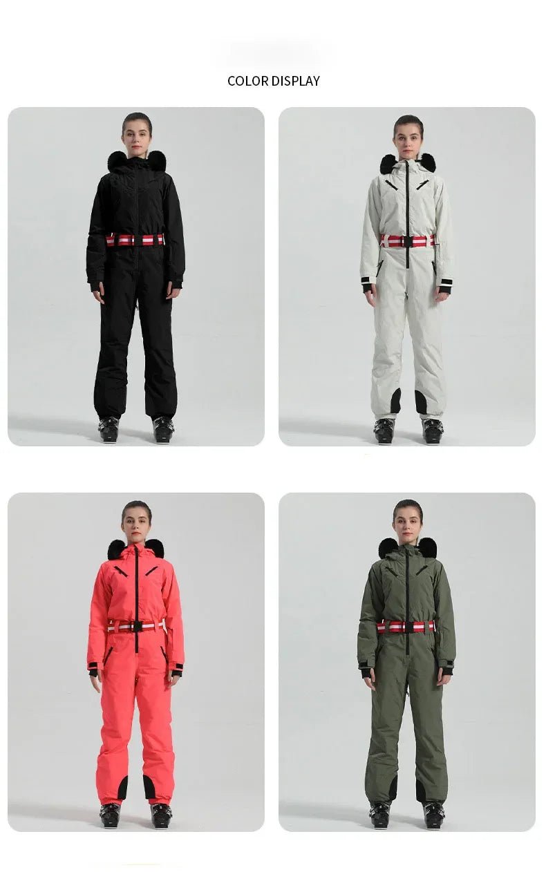 2025 neue einteilige Ski anzug Outdoor Winter wasserdicht wind dicht Ski Schnee setzt solide thermische Snowboard Overalls Frauen Männer - Blockshop.store