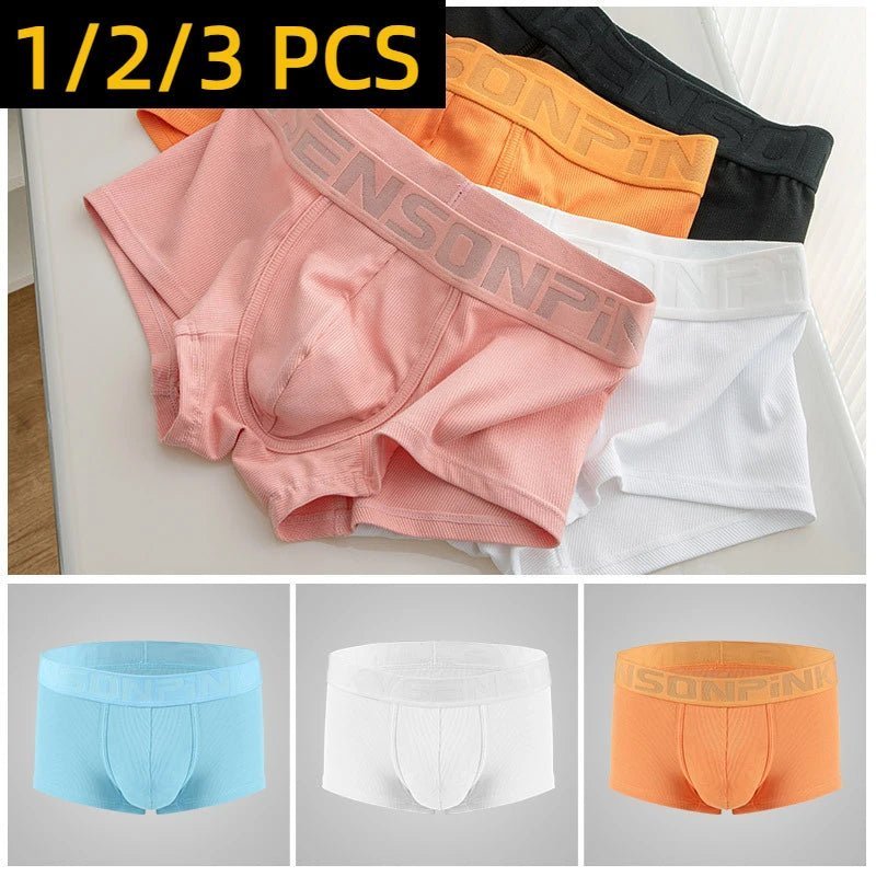 /3pcs neue Herren unterwäsche Herren Mid Taille Modal Thread atmungsaktive Viereck Shorts weiche und haut freundliche bequeme Boxer - Blockshop.store