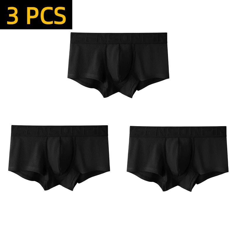 /3pcs neue Herren unterwäsche Herren Mid Taille Modal Thread atmungsaktive Viereck Shorts weiche und haut freundliche bequeme Boxer - Blockshop.store