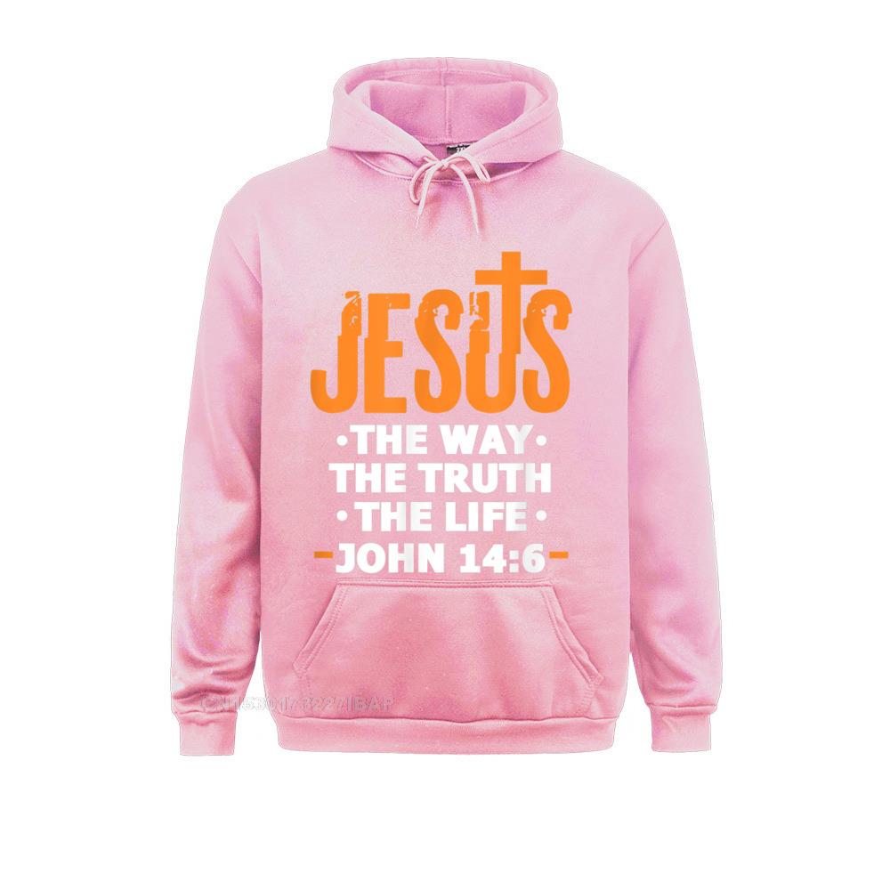 Jesus The Way Truth Life John 14 6 Christian Bible Verse Hoodie Hoodies Clothes Fall Faddish Custom Women England Style