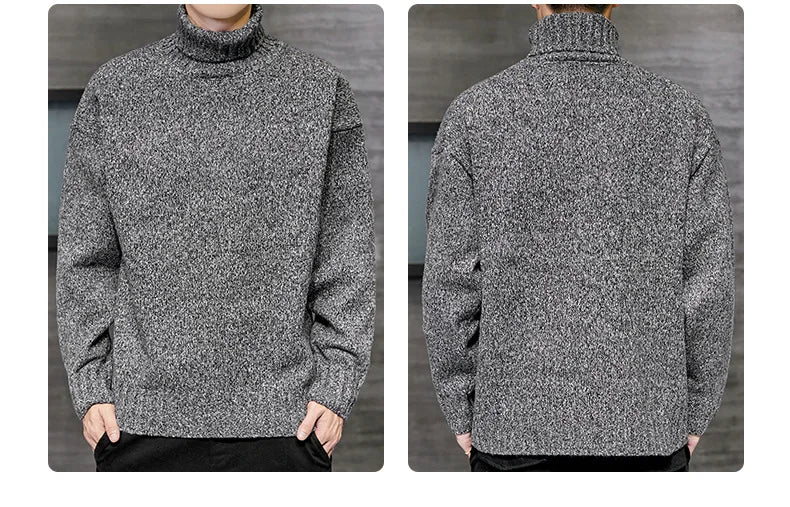 Rollkragen Männer Pullover Herren Stricken Pullover Pullover Männlichen Gestrickte Bodenbildung Shirt Herren Jumper Winter Kleidung für Mann Schildkröte Hals