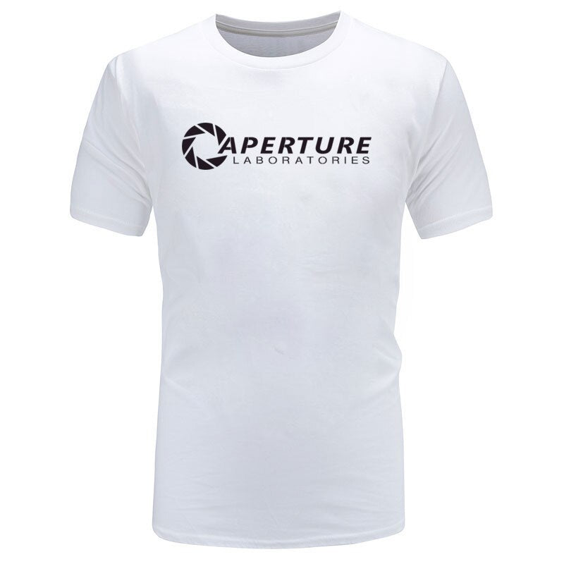 Aperture Laboratories Game Special Men T-shirts O-Neck Short Sleeve Pure Cotton Tops Tee Birthday T-Shirt Top Quality Sweatshirt