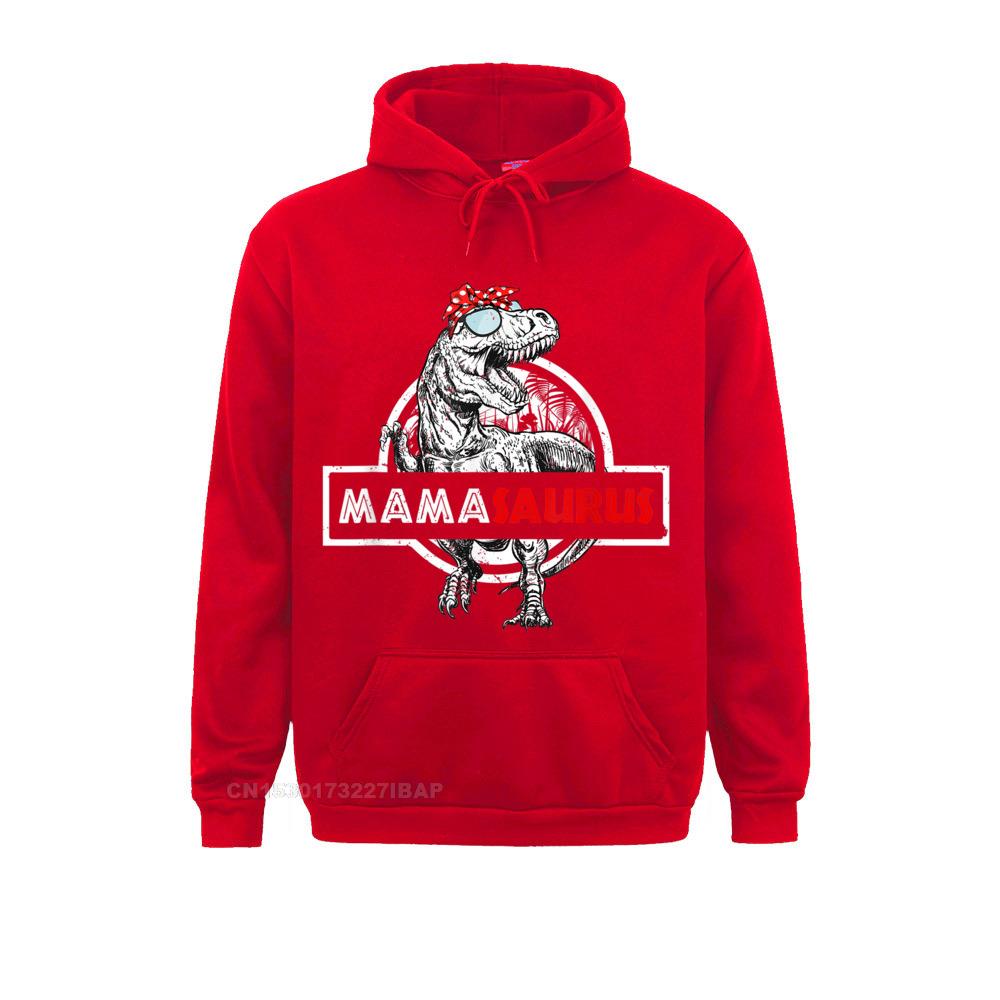 Mamasaurus T Rex Dinosaur Funny Mama Saurus Family Matching Hooded Pullover New Hoodies Sweatshirts For Men Printing Hoods