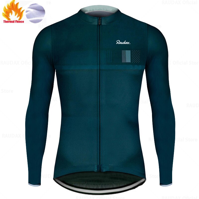 Men Winter Jackets 2023 Team Raudax Winter Cycling Clothing MTB Long Sleeve Cycling Jerseys Ropa Ciclismo Triathlon Cycling Kits