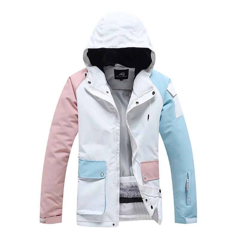 Neue Stil Farbe Passenden Snowboard Anzug Frauen Winter Winddicht Wasserdichte Warme Ski Jacke Hosen Anzug Schnee Overalls