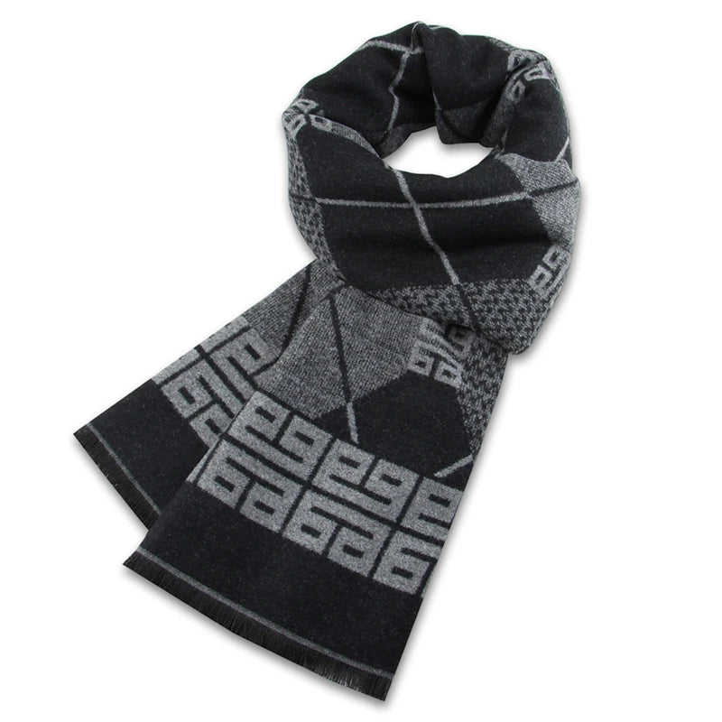 Luxus Marke männer Winter Plaid Schal warme frauen Kaschmir schals Schals Casual Quaste Schals Mann Business schal pashmina