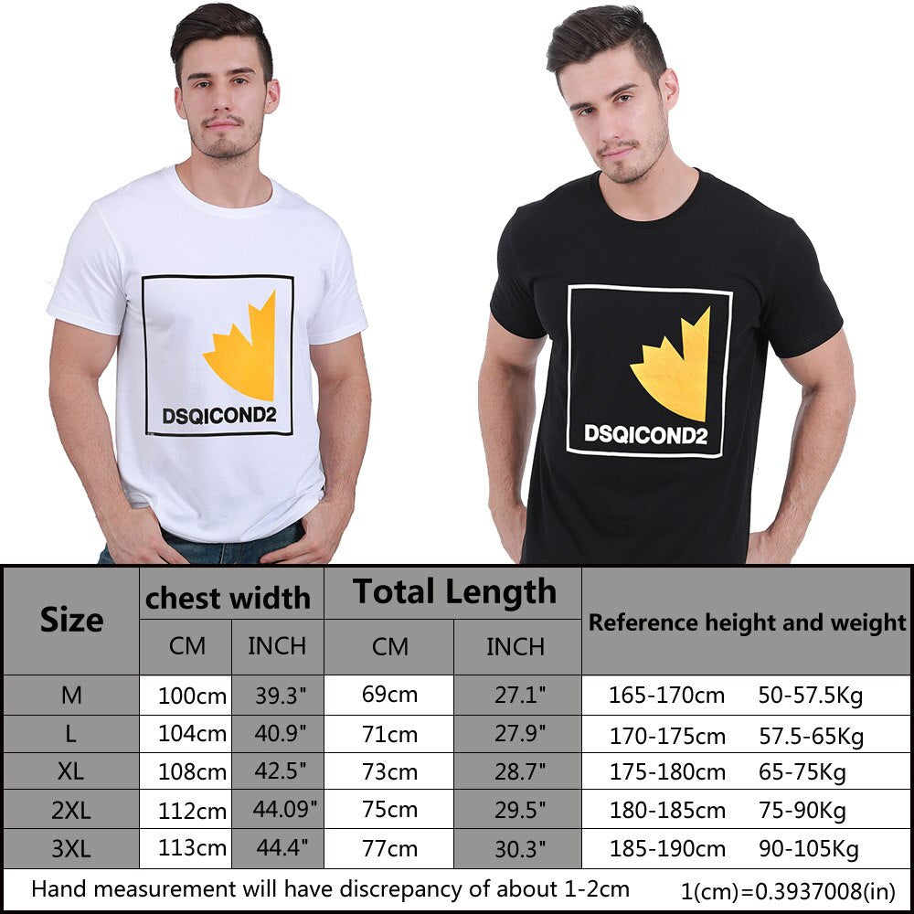 DSQICOND2 Brand Casual Tees Short Sleeves T-Shirts print ICON t shirt women casual cool summer t-shirt women short sleeve Tshirt