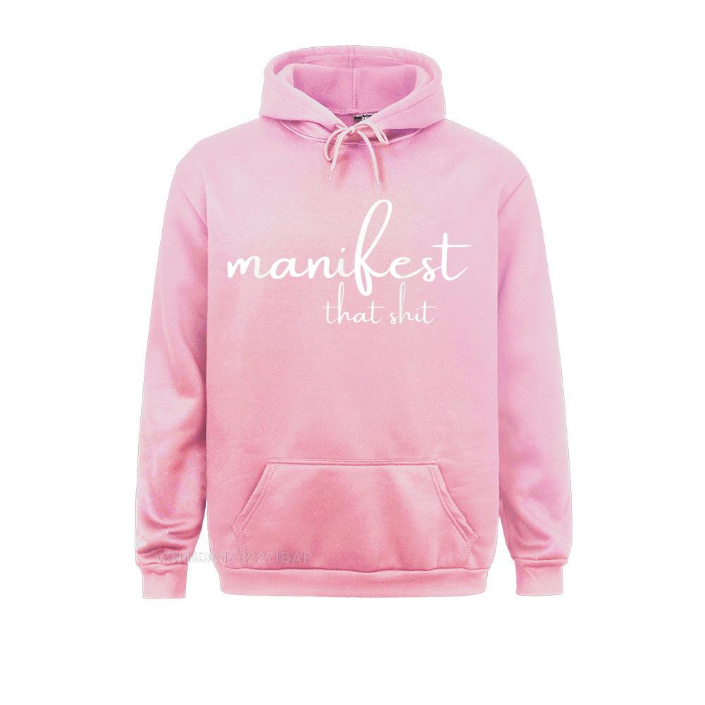 Manifest Shirt Funny Yoga Tee Meditation Gift Shirt T-Shirt Coupons Male Sweatshirts Long Sleeve Hoodies High Street Hoods