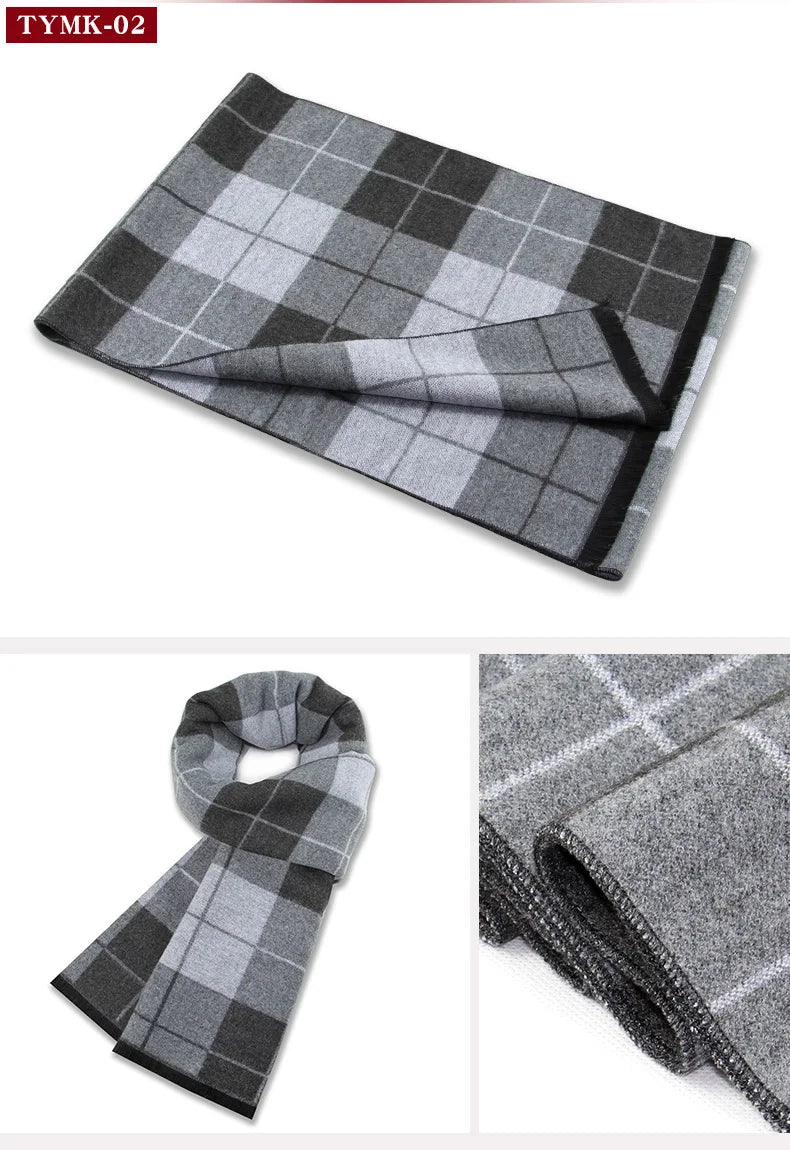 Winter Kaschmir Schal für Männer Plaid Farbe warme Pashmina Schal Kopf Wickel Quaste Schals gestrickt Männer Foulard Decke Farbe