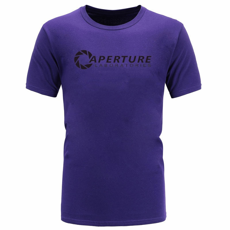 Aperture Laboratories Game Special Men T-shirts O-Neck Short Sleeve Pure Cotton Tops Tee Birthday T-Shirt Top Quality Sweatshirt