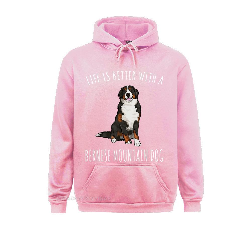 Life Is Better With A Bernese Mountain Dog Lover Hoodie Hoodies Clothes Oversized Hip Hop Long Sleeve Women Sweatshirts Geek