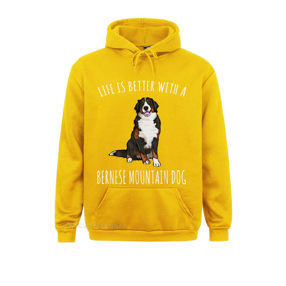 Life Is Better With A Bernese Mountain Dog Lover Hoodie Hoodies Clothes Oversized Hip Hop Long Sleeve Women Sweatshirts Geek