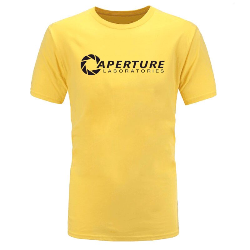 Aperture Laboratories Game Special Men T-shirts O-Neck Short Sleeve Pure Cotton Tops Tee Birthday T-Shirt Top Quality Sweatshirt