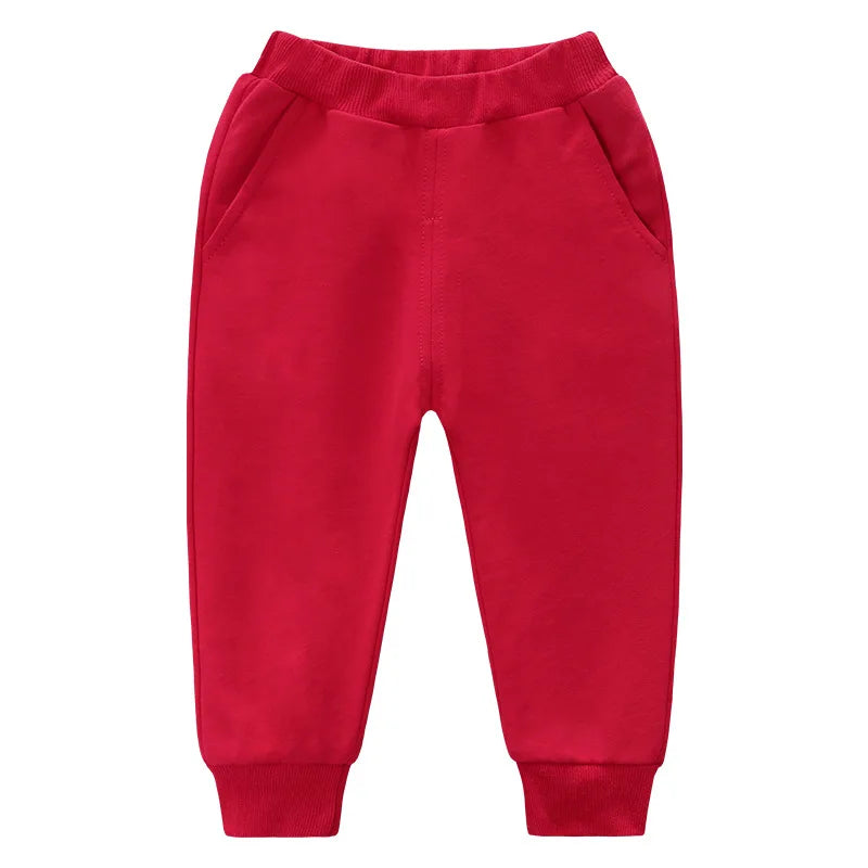 7 farben Einfarbig Kinder Hosen Beiläufige Lose Mädchen Jogginghose Komfortable Baumwolle Hosen Für Jungen Hosen Kinder Kleidung 1-8Y