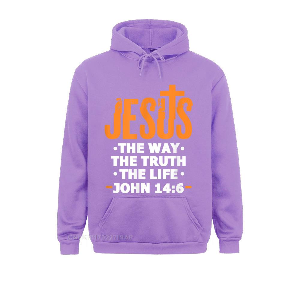 Jesus The Way Truth Life John 14 6 Christian Bible Verse Hoodie Hoodies Clothes Fall Faddish Custom Women England Style