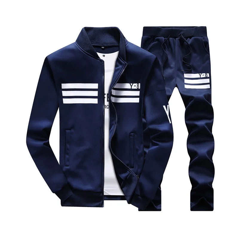 8XL 9XL Men's Trucksuits Male Oversized Casual Set Baseball Sweat Suit Men Clothing Sportwear Plus Size Jogging Suit AFTZ02