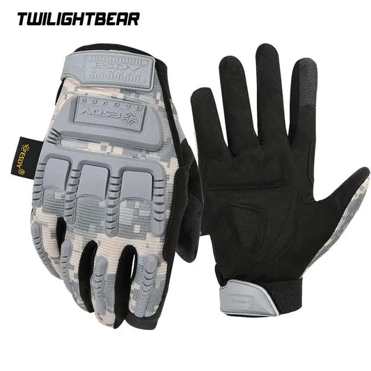 New Men's Tactical Full Finger Gloves High Quality Black Anti Cutting And Non Slip Sport Gloves Pull Homme M~XL A0E402