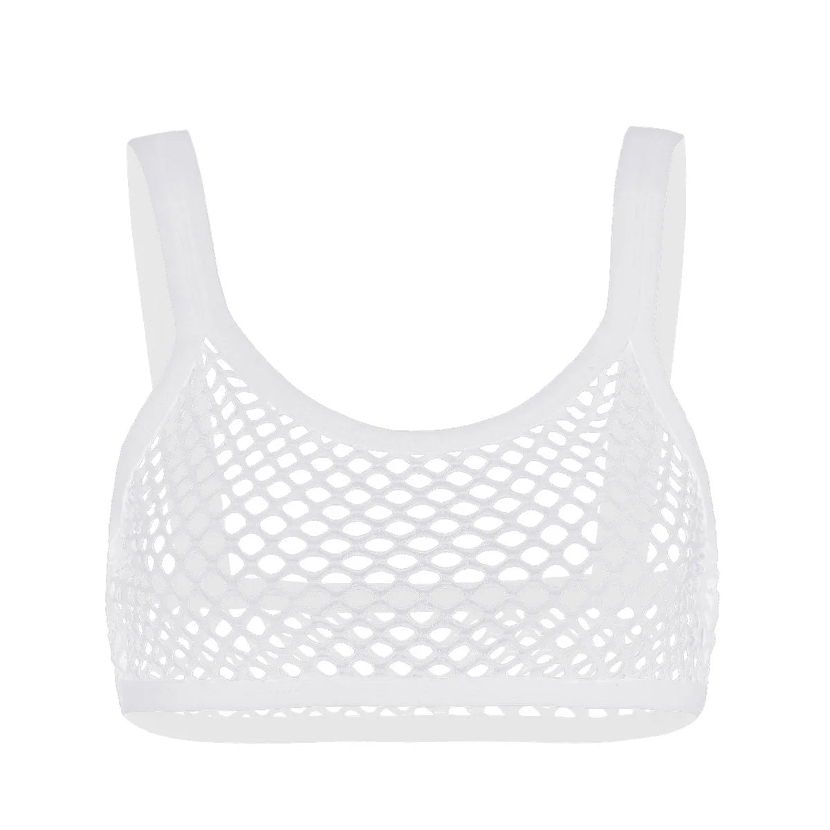 Frauen Erotische Dessous Sexy Sehen Durch Fishnet Leibchen Spaghetti Schulter Riemen Crop Top Einfarbig U Ausschnitt Tank Weste Top