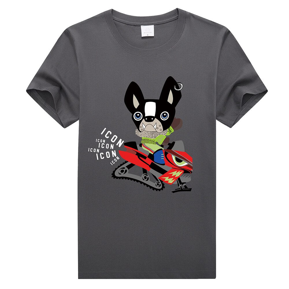 dsq2 summer style Dog logo 100% cotton Men's and Women's black T-shirt casual O-Neck T-shirt short sleeve tees T-shirt for men