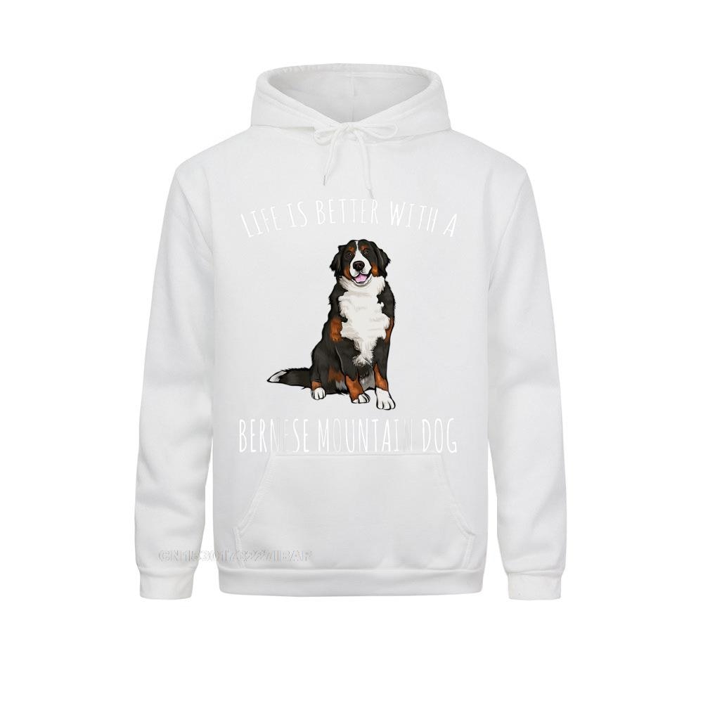 Life Is Better With A Bernese Mountain Dog Lover Hoodie Hoodies Clothes Oversized Hip Hop Long Sleeve Women Sweatshirts Geek