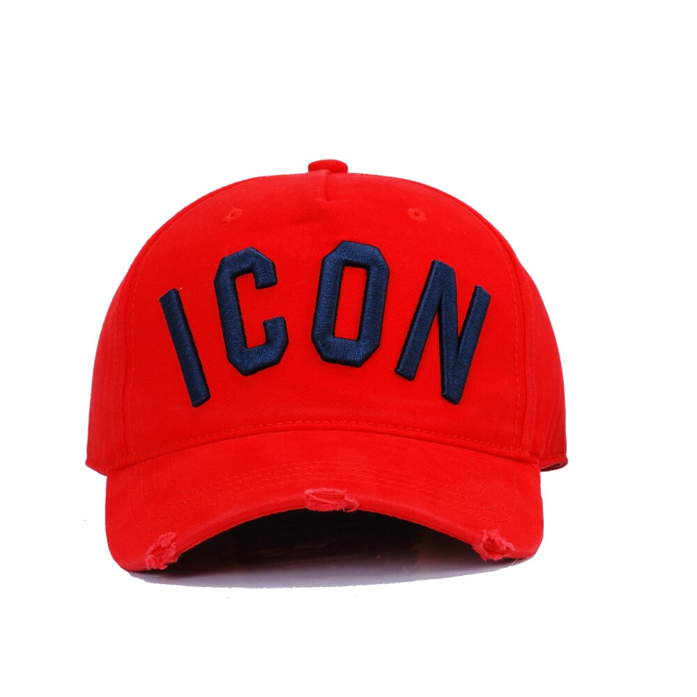 DSQICOND2 Wholesale Cotton Baseball Caps ICON Letters High Quality Cap Men Women Customer Design Hat Trucker Snapback Dad Hats