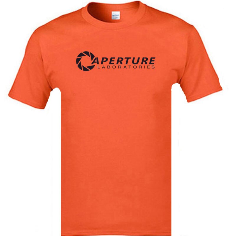 Aperture Laboratories Game Special Men T-shirts O-Neck Short Sleeve Pure Cotton Tops Tee Birthday T-Shirt Top Quality Sweatshirt